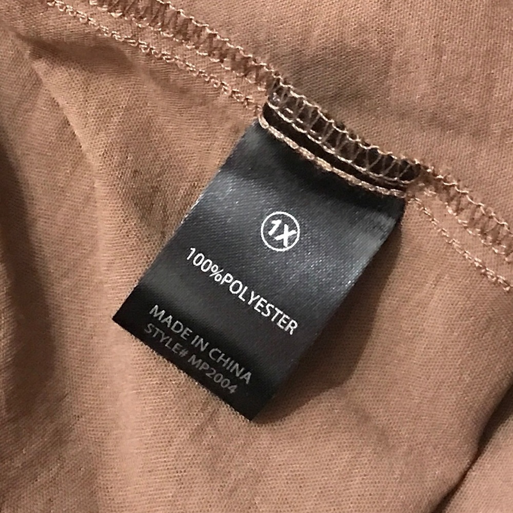 Fashion Nova Wide Leg Jumpsuit Short Sleeve Chocolate Brown Size 1X - Picture 13 of 16